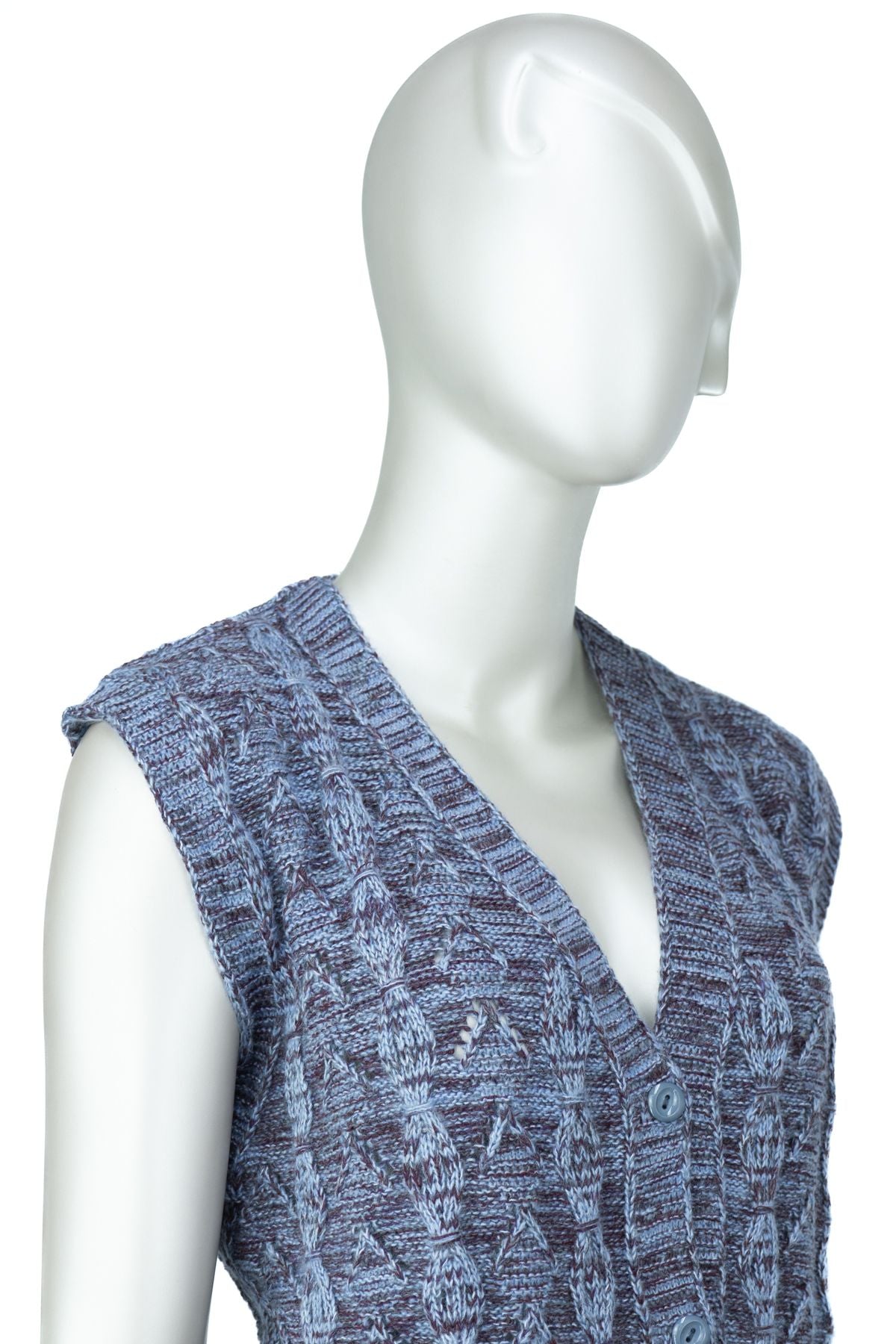 Kadın Kışlık Anne Yelek Pamuklu Triko Yasemin Örgü Model Önden Düğmeli Çift Cepli Rahat