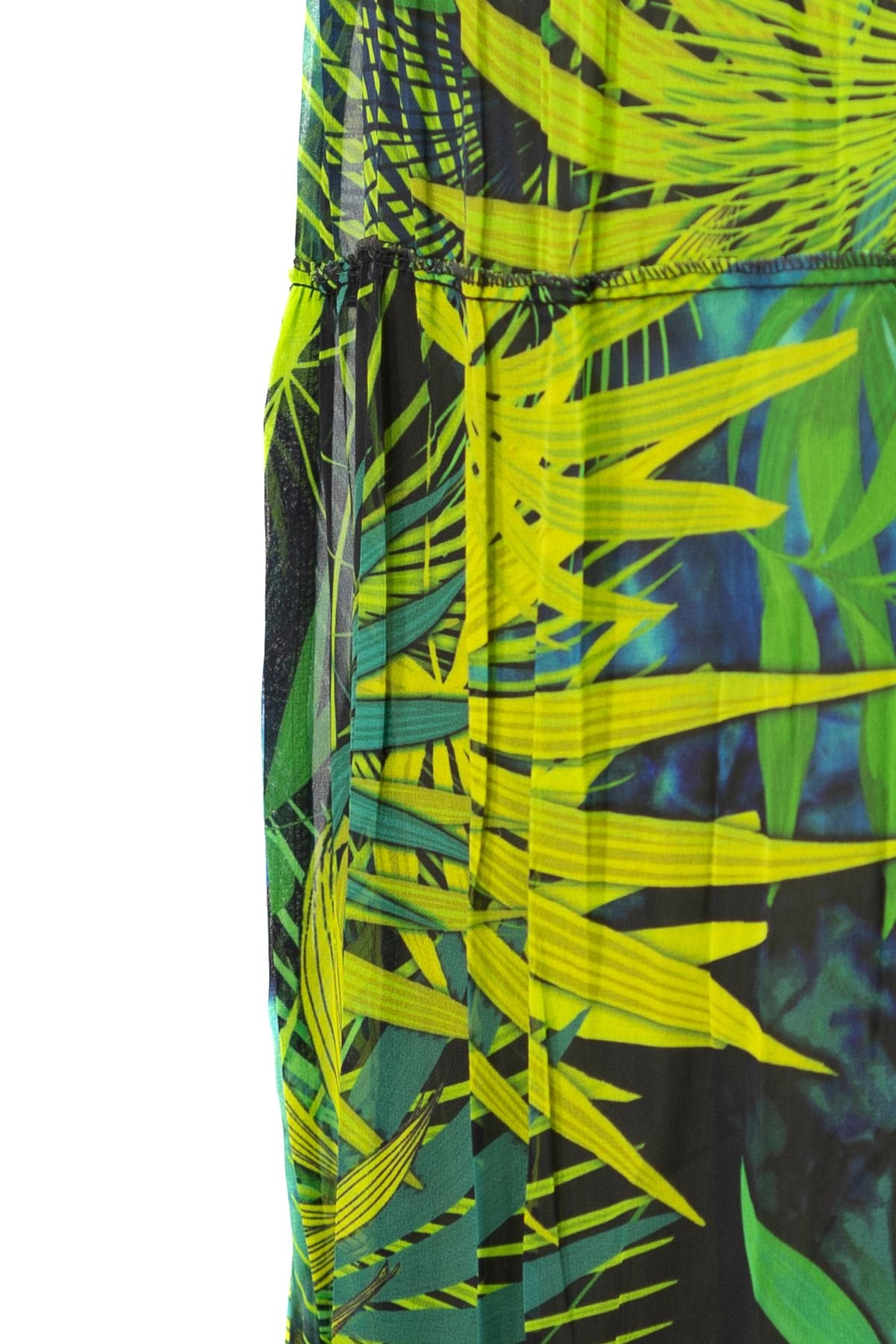 Kadın Premium Astarlı Şifon Etek Çiçek Desenli Beli Lastiklı Rahat Kesim