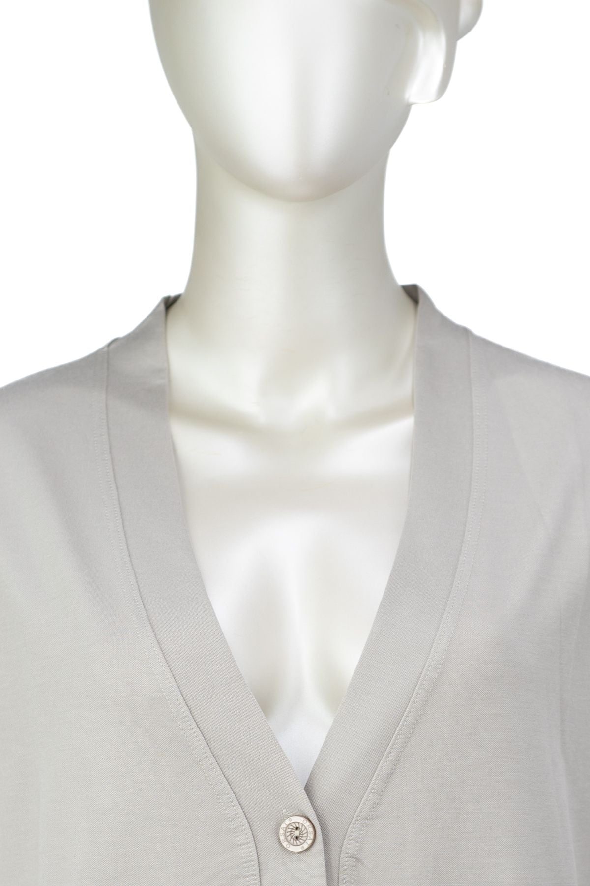 Kadın Glorya Penye Kumaş Anne Yelek Düz Renk Uzun Kollu Cepli Likrasız Rahat Kesim Tam Kalıp