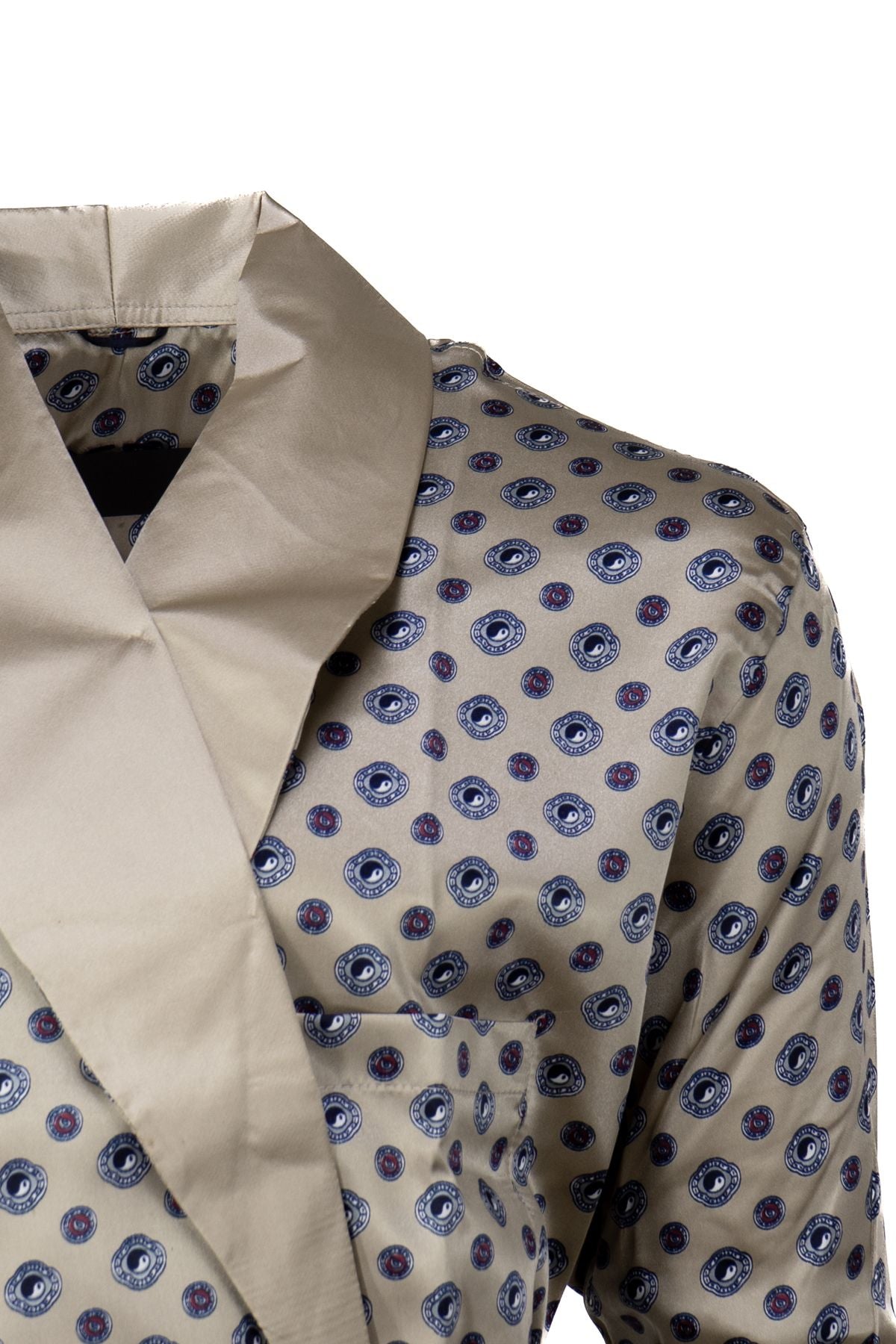 Erkek Şık Klasik Model Röpteşambır Premium Saten Kumaş Soft Ekose Model Cepli Rob