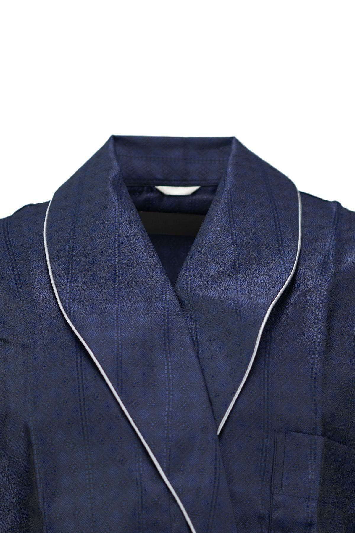 Erkek Klasik Model Röpteşambır Premium ipeksi Saten Dokuma Cepli Comfort Fit Tam Kalıp