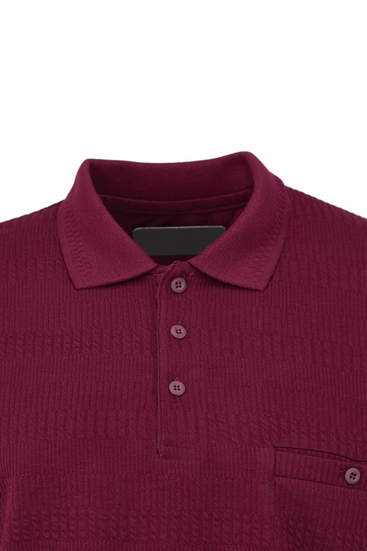 Erkek Mevsimlik Düğmeli Fileto Cep Tam Kalıp Jakarlı Model Likralı Pamuklu Kumaş Sweatshirt