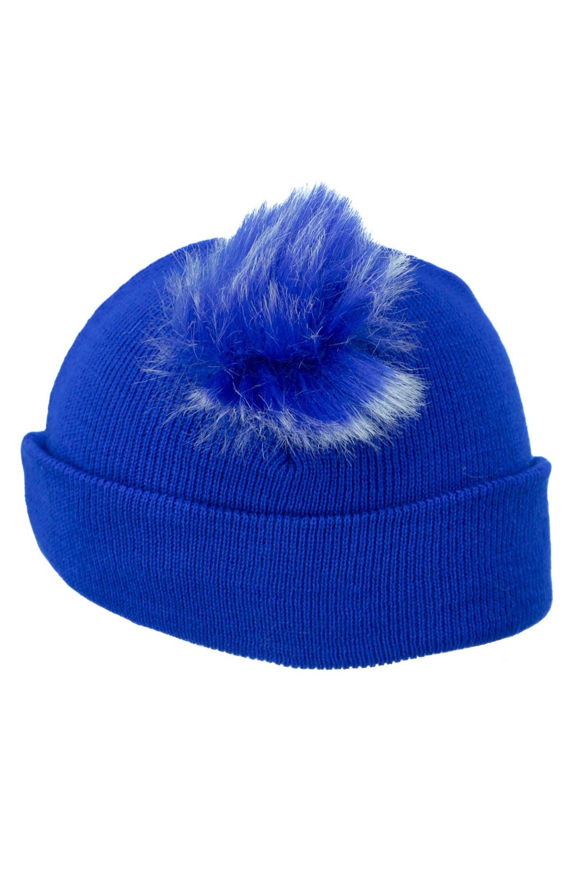 Kız Çocuk Kışlık Kalın Bere Çift Ponpon Model Pamuklu Katlamalı Sıcak Tutar Esnek Rahat