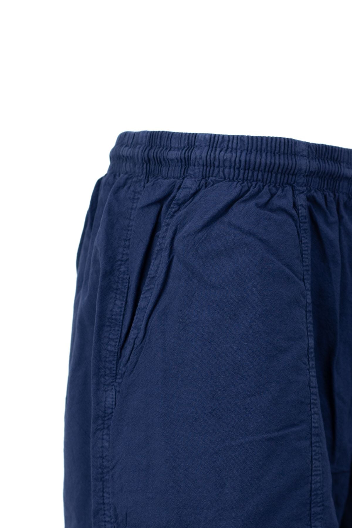 Erkek %100 Saf Pamuk Kumaş Bermuda Şort Düz Paça Cepli Beli Bağcıklı Rahat Tam Kalıp