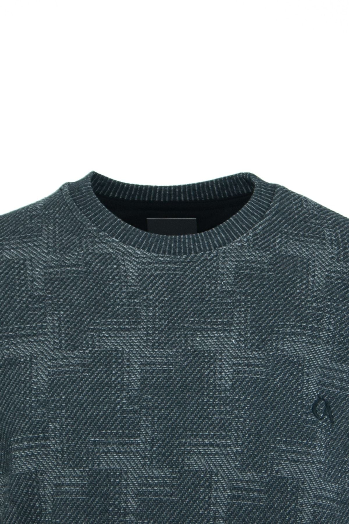 Erkek Mevsimlik Yuvarlak Yaka Uzun Kollu Rahat Kesim Jakarlı Pamuklu Dokuma Ince Kazak