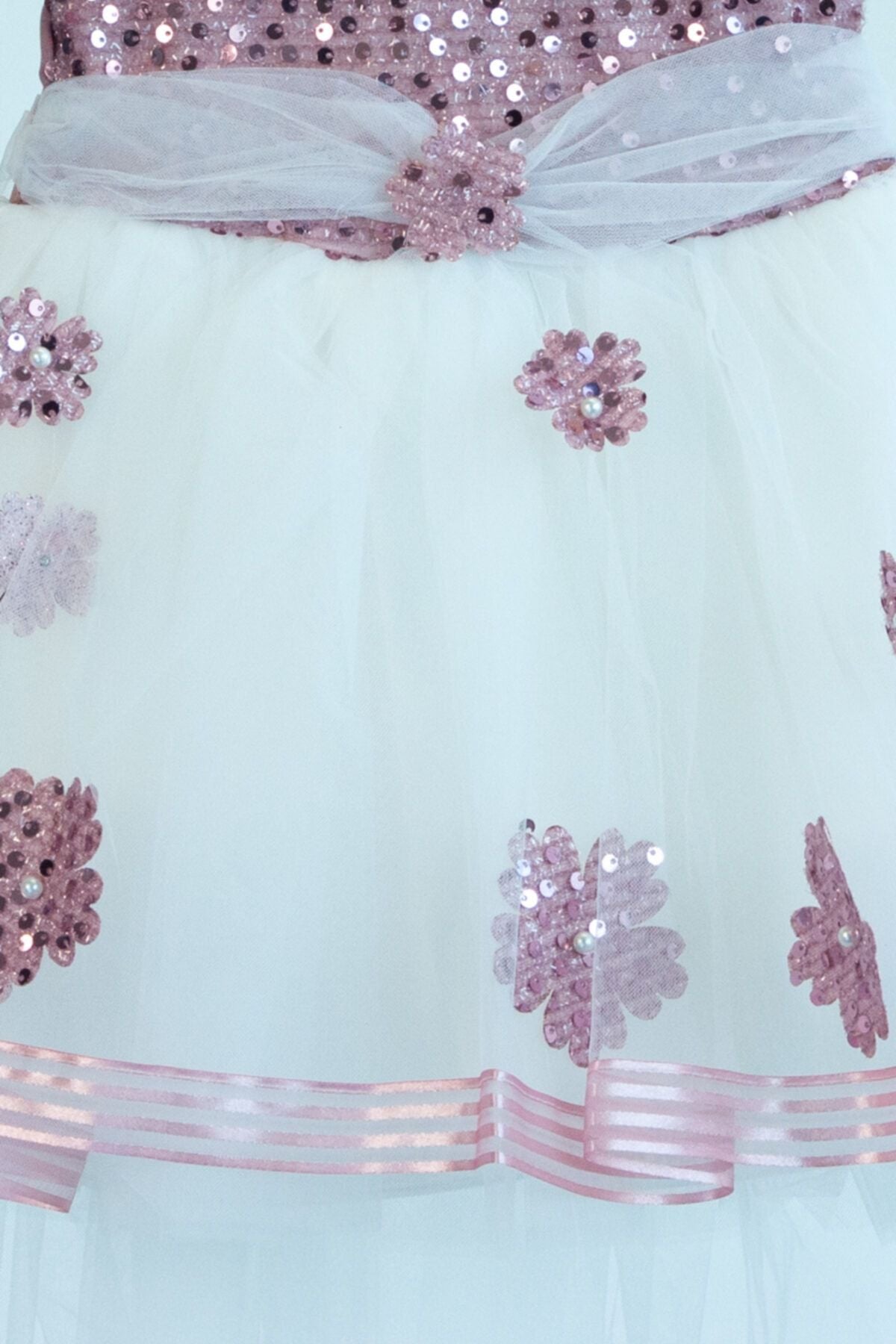 Kız Çocuk Beyaz Butik Kostüm 1-2-3-4 Yaş