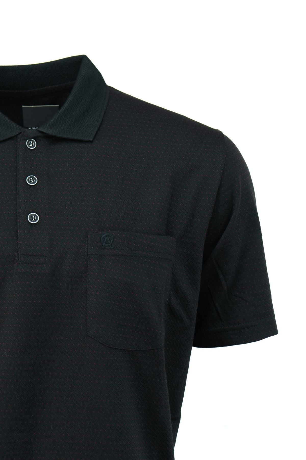 Erkek Polo Yaka Cepli Kısa Kollu Tam Kalıp Normal Kesim Pamuklu Kumaş T-shirt