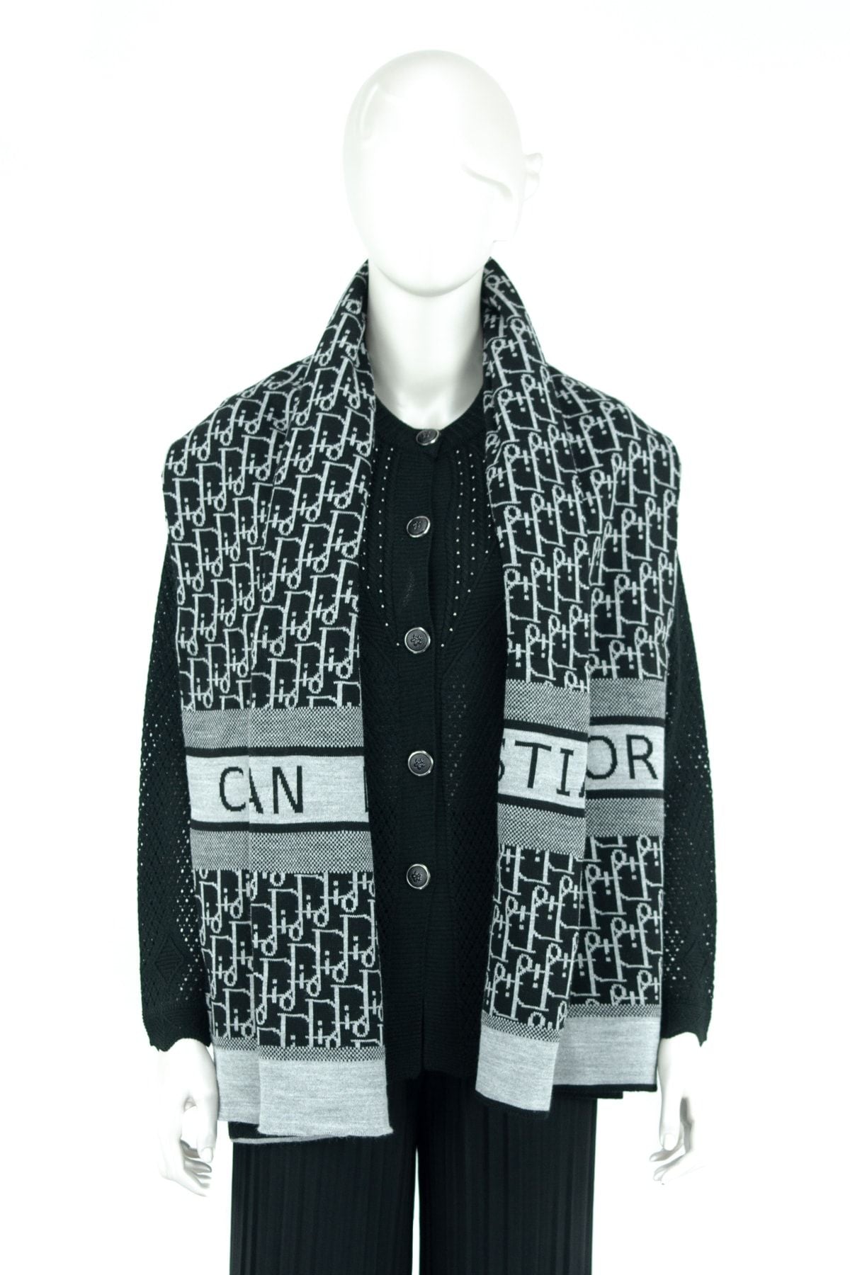 Kadın Kışlık Pamuklu Iplikten Dokuma Bilinen Modern Desenli Geniş Tarz Atkı Şal