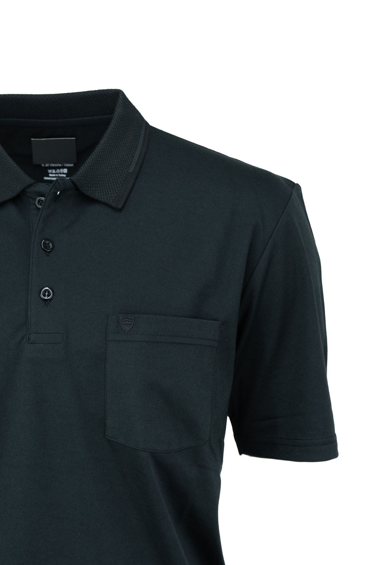 Erkek Polo Yaka Cepli Kısa Kollu Tam Kalıp Premium Pamuklu Merserize Interlok Kumaş T-shirt