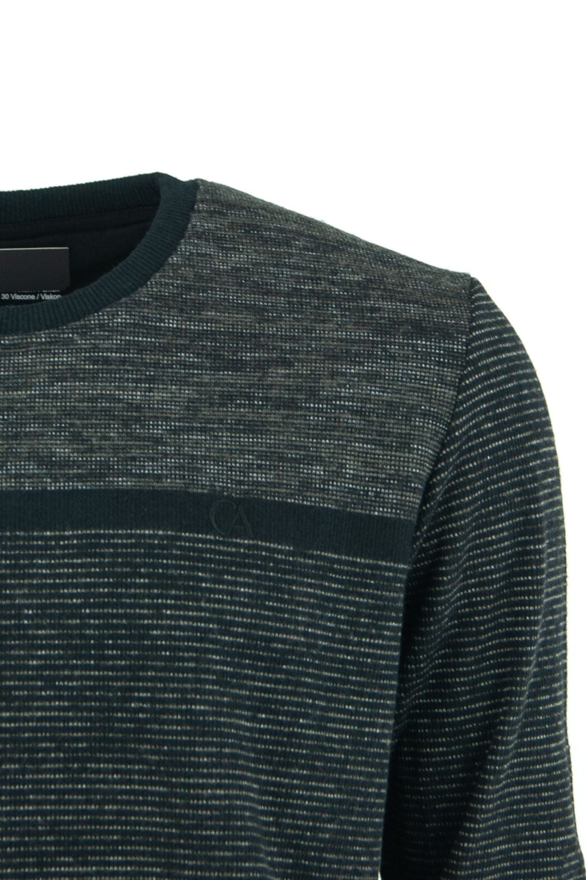 Erkek Kışlık Yuvarlak Yaka Uzun Kollu Rahat Kesim Likralı Pamuklu Dokuma Şardonlu Kazak