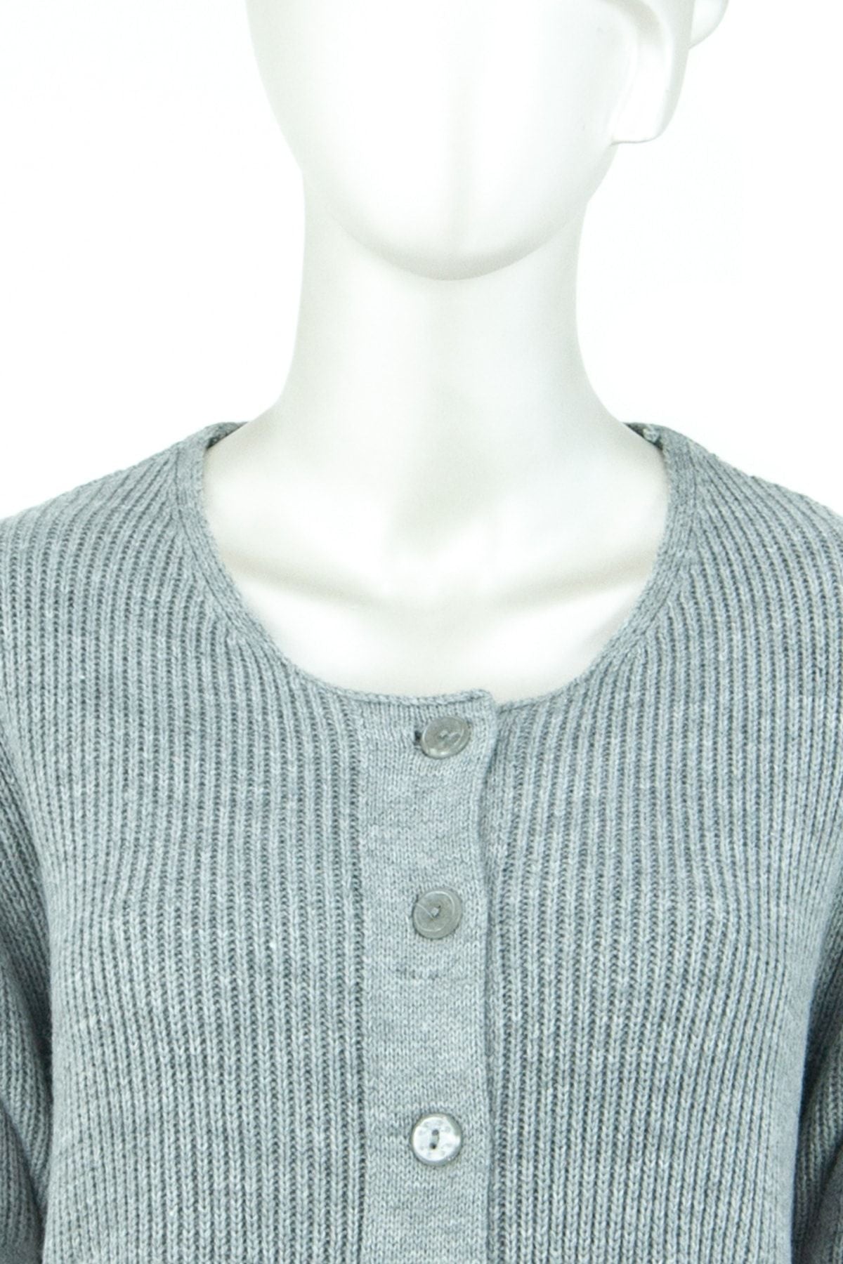 Kadın Kışlık Şık Motifli Yuvarlak Yaka Önden Düğmeli Çift Cepli Yünlü Dokuma Anne Hırka