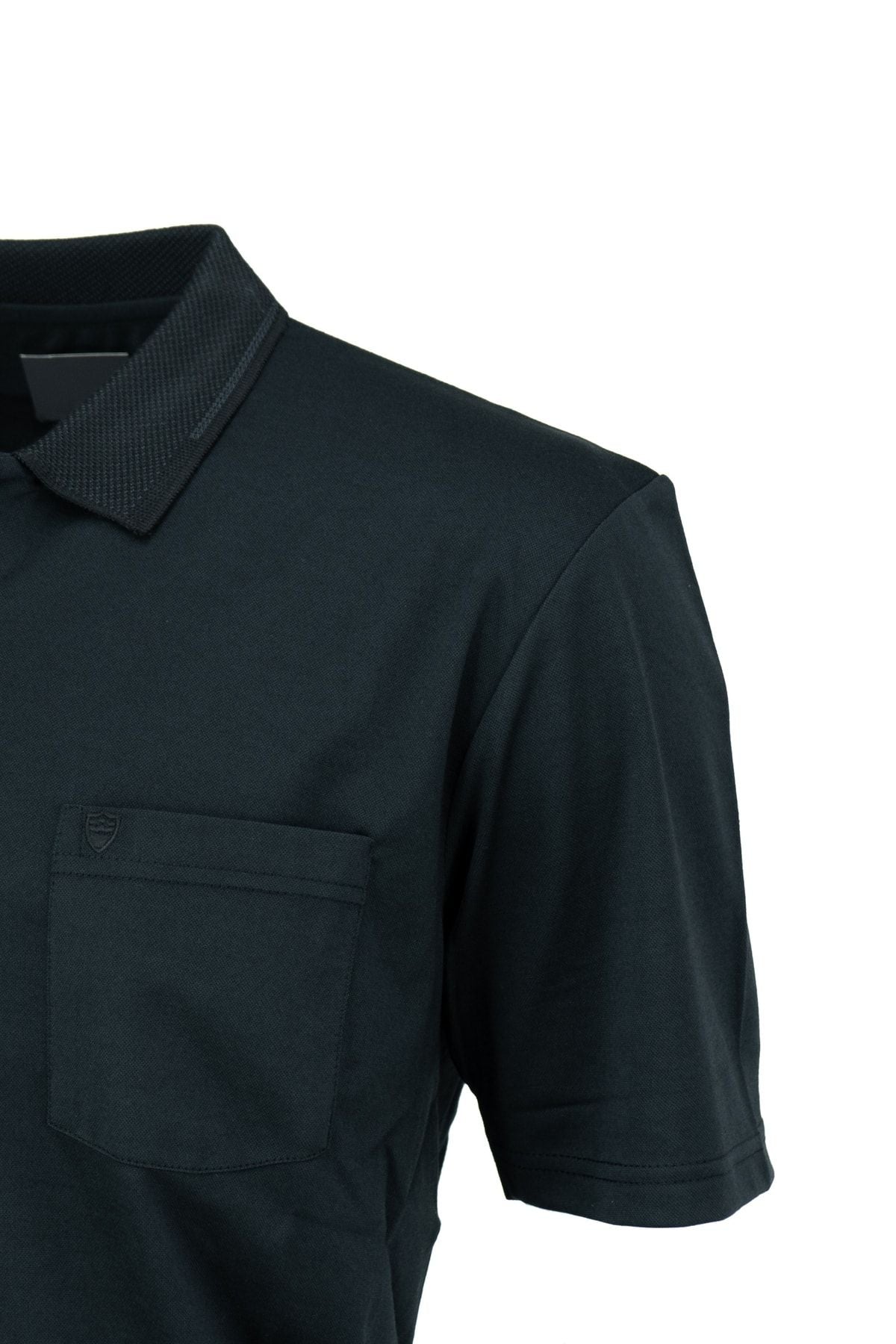 Erkek Polo Yaka Cepli Kısa Kollu Tam Kalıp Premium Pamuklu Merserize Interlok Kumaş T-shirt