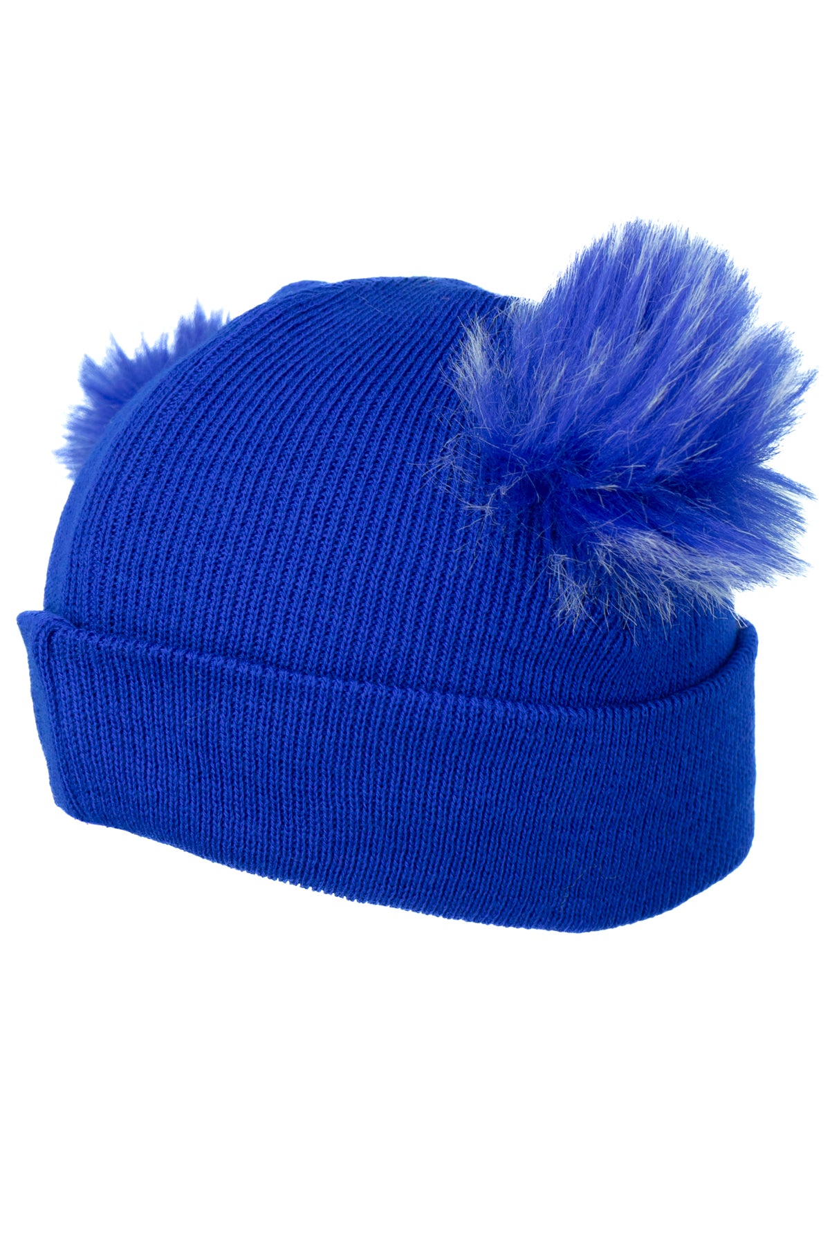 Oppland Kız Çocuk Kışlık Kalın Bere Çift Ponpon Model Pamuklu Katlamalı Sıcak Tutar Esnek Rüzgar Geçirmez Rahat Tasarım