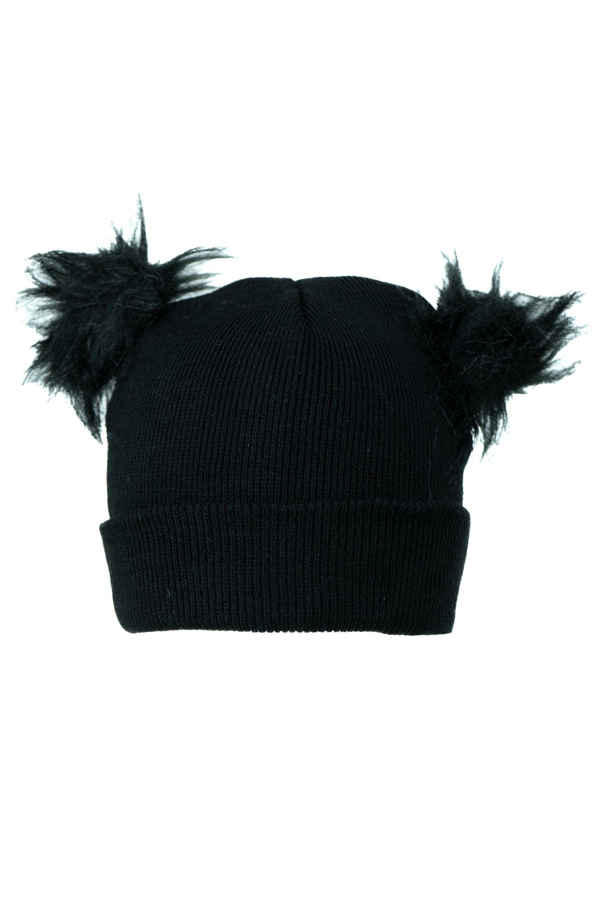 Oppland Kız Çocuk Kışlık Kalın Bere Çift Ponpon Model Pamuklu Katlamalı Sıcak Tutar Esnek Rüzgar Geçirmez Rahat Tasarım