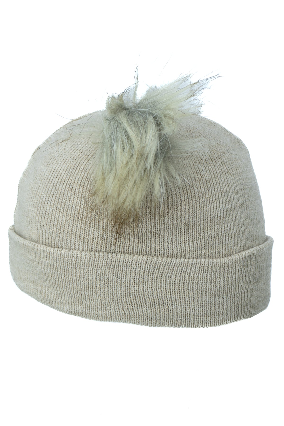 Oppland Kız Çocuk Kışlık Kalın Bere Çift Ponpon Model Pamuklu Katlamalı Sıcak Tutar Esnek Rüzgar Geçirmez Rahat Tasarım