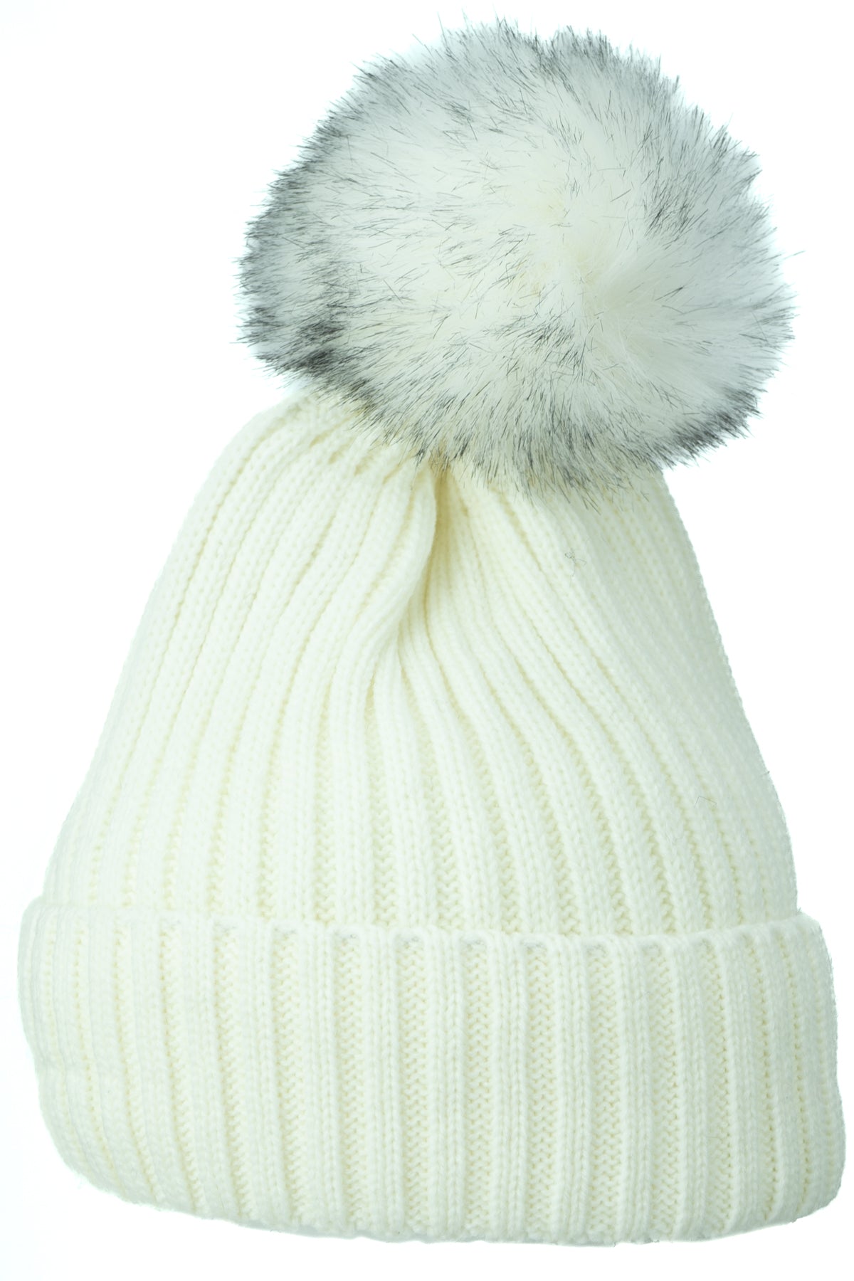 Oppland Kadın Kışlık Kalın Ponponlu Bere Pamuklu Katlamalı Sıcak Tutar Esnek Rüzgar Geçirmez Rahat Tasarım