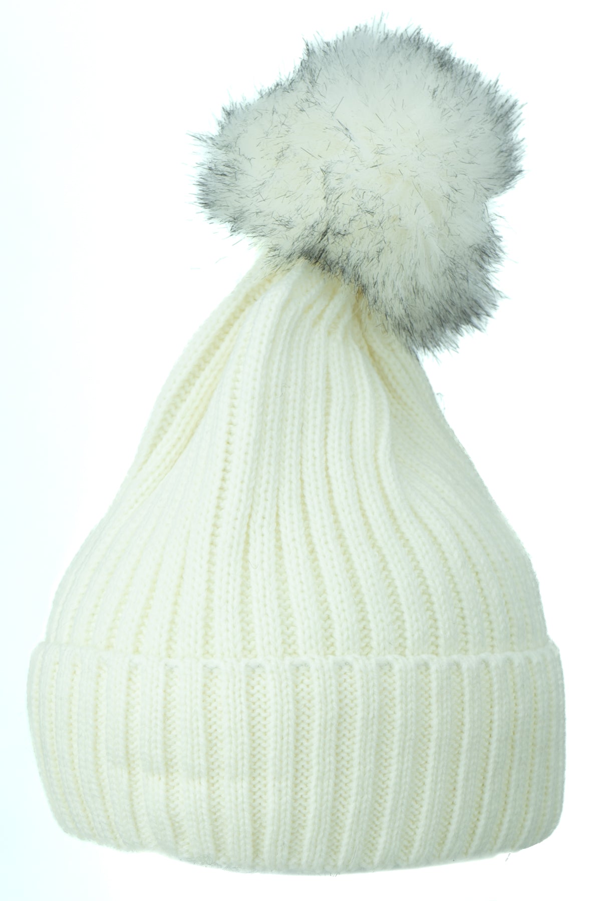 Oppland Kadın Kışlık Kalın Ponponlu Bere Pamuklu Katlamalı Sıcak Tutar Esnek Rüzgar Geçirmez Rahat Tasarım