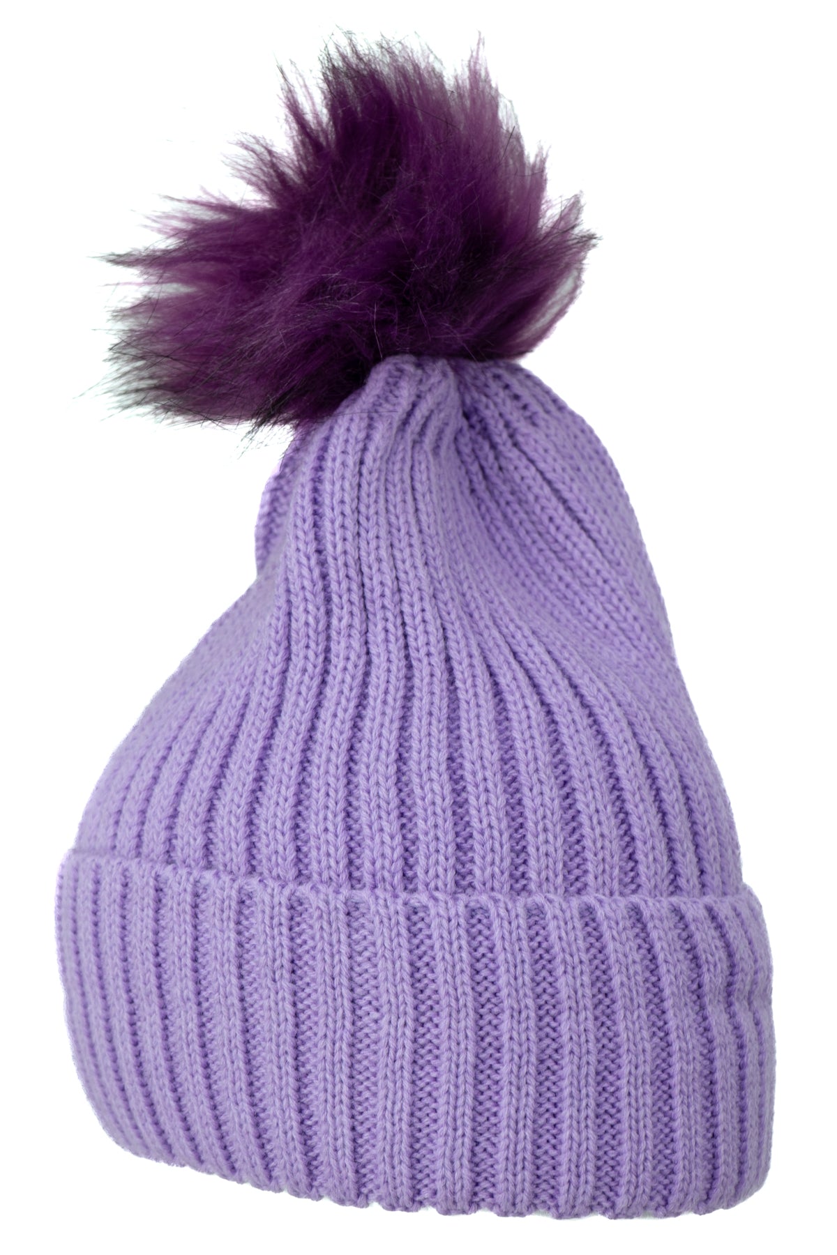 Oppland Kadın Kışlık Kalın Ponponlu Bere Pamuklu Katlamalı Sıcak Tutar Esnek Rüzgar Geçirmez Rahat Tasarım