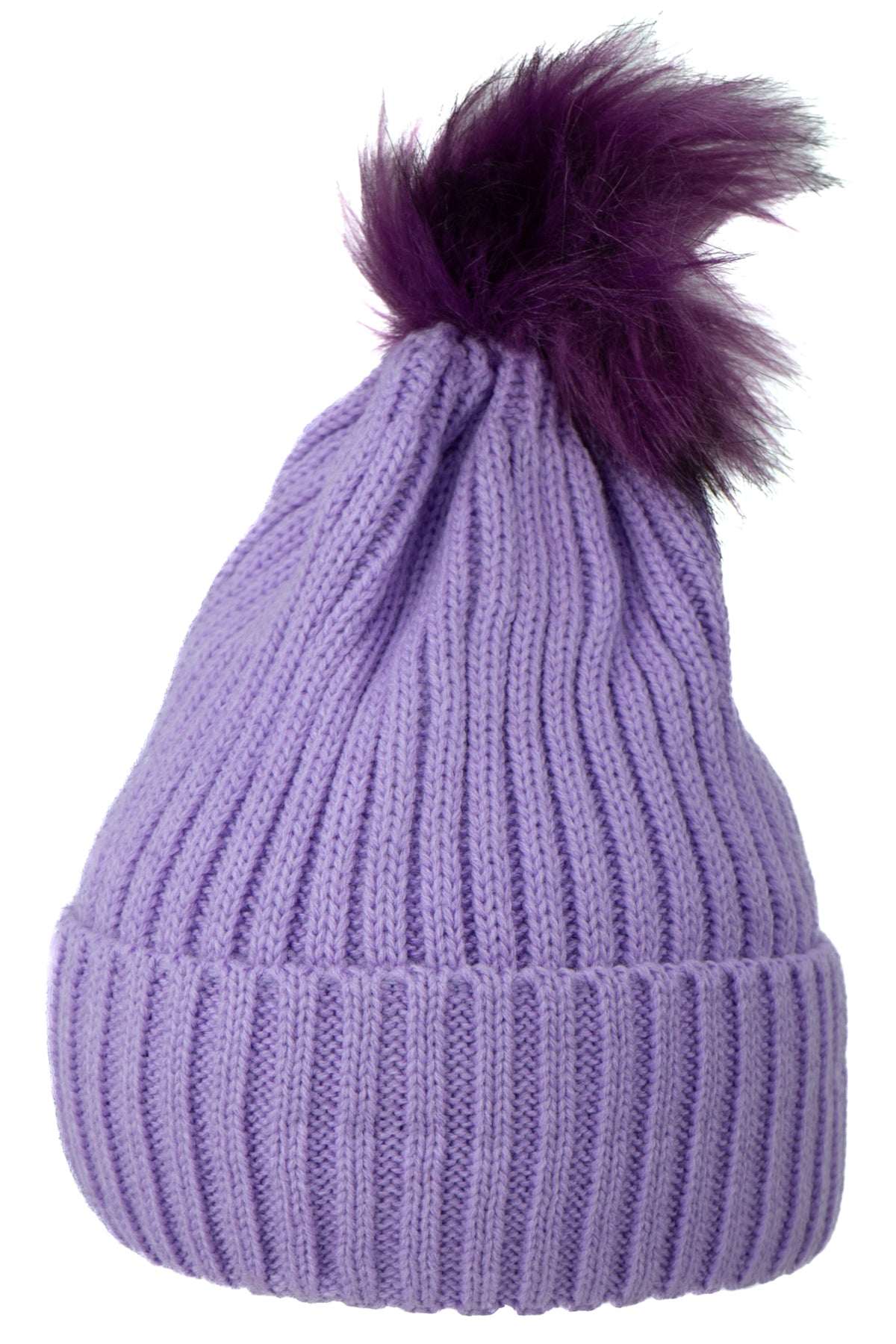 Oppland Kadın Kışlık Kalın Ponponlu Bere Pamuklu Katlamalı Sıcak Tutar Esnek Rüzgar Geçirmez Rahat Tasarım