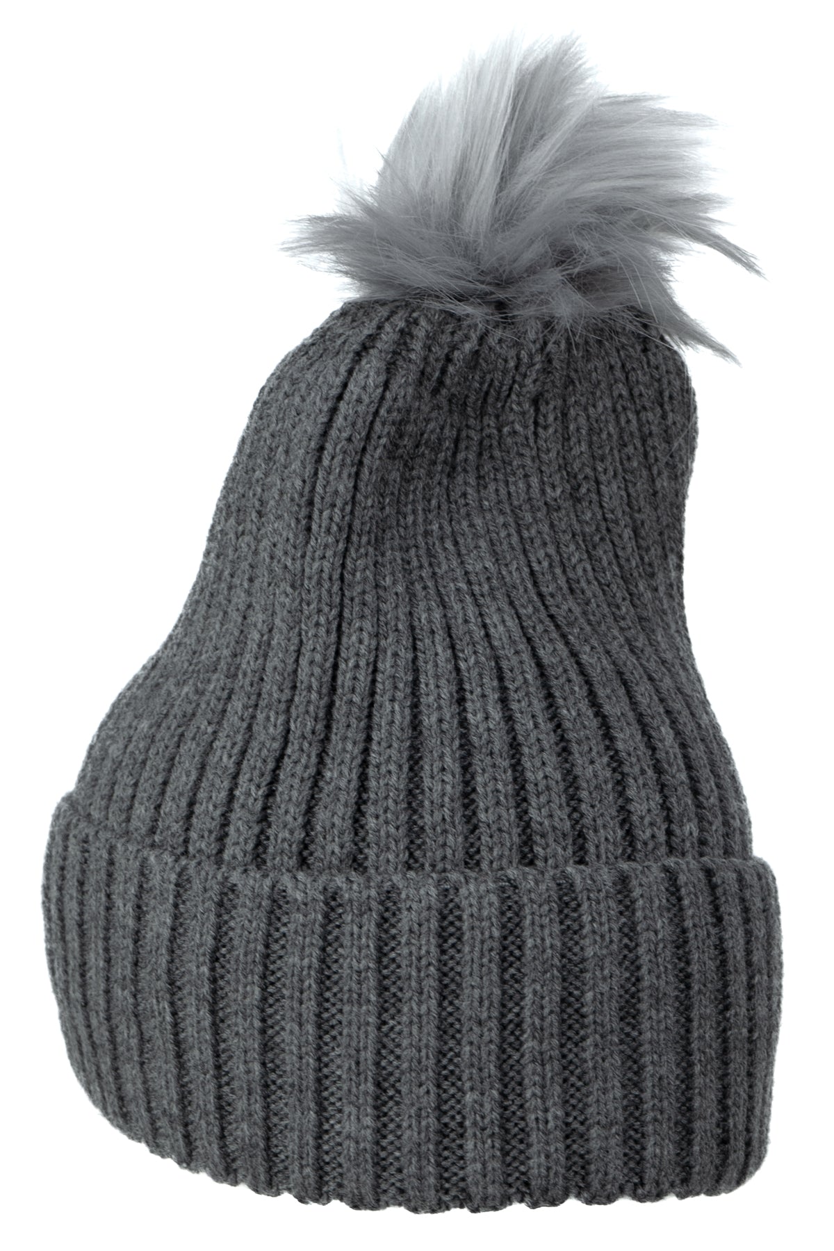 Oppland Kadın Kışlık Kalın Ponponlu Bere Pamuklu Katlamalı Sıcak Tutar Esnek Rüzgar Geçirmez Rahat Tasarım