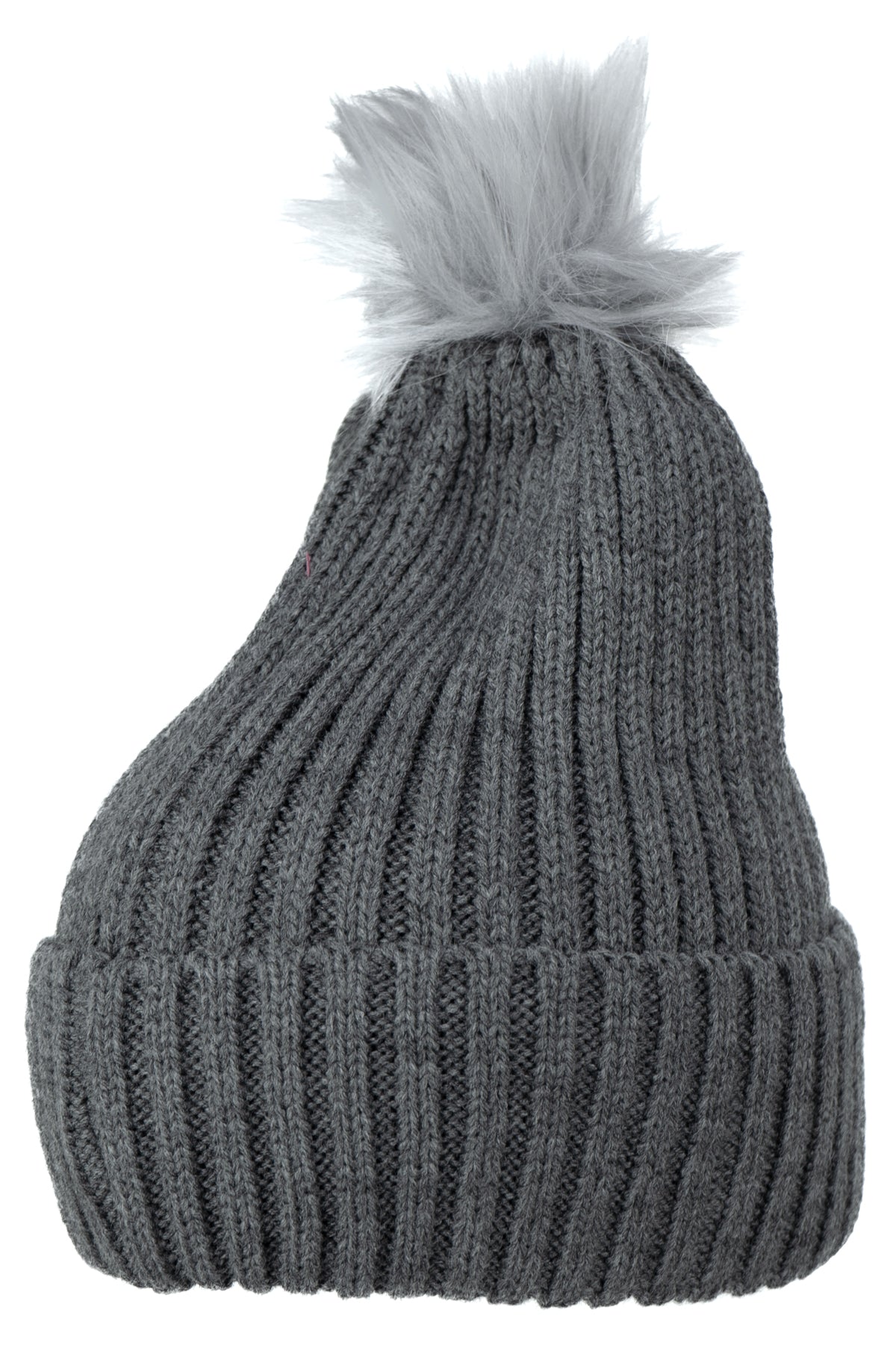 Oppland Kadın Kışlık Kalın Ponponlu Bere Pamuklu Katlamalı Sıcak Tutar Esnek Rüzgar Geçirmez Rahat Tasarım