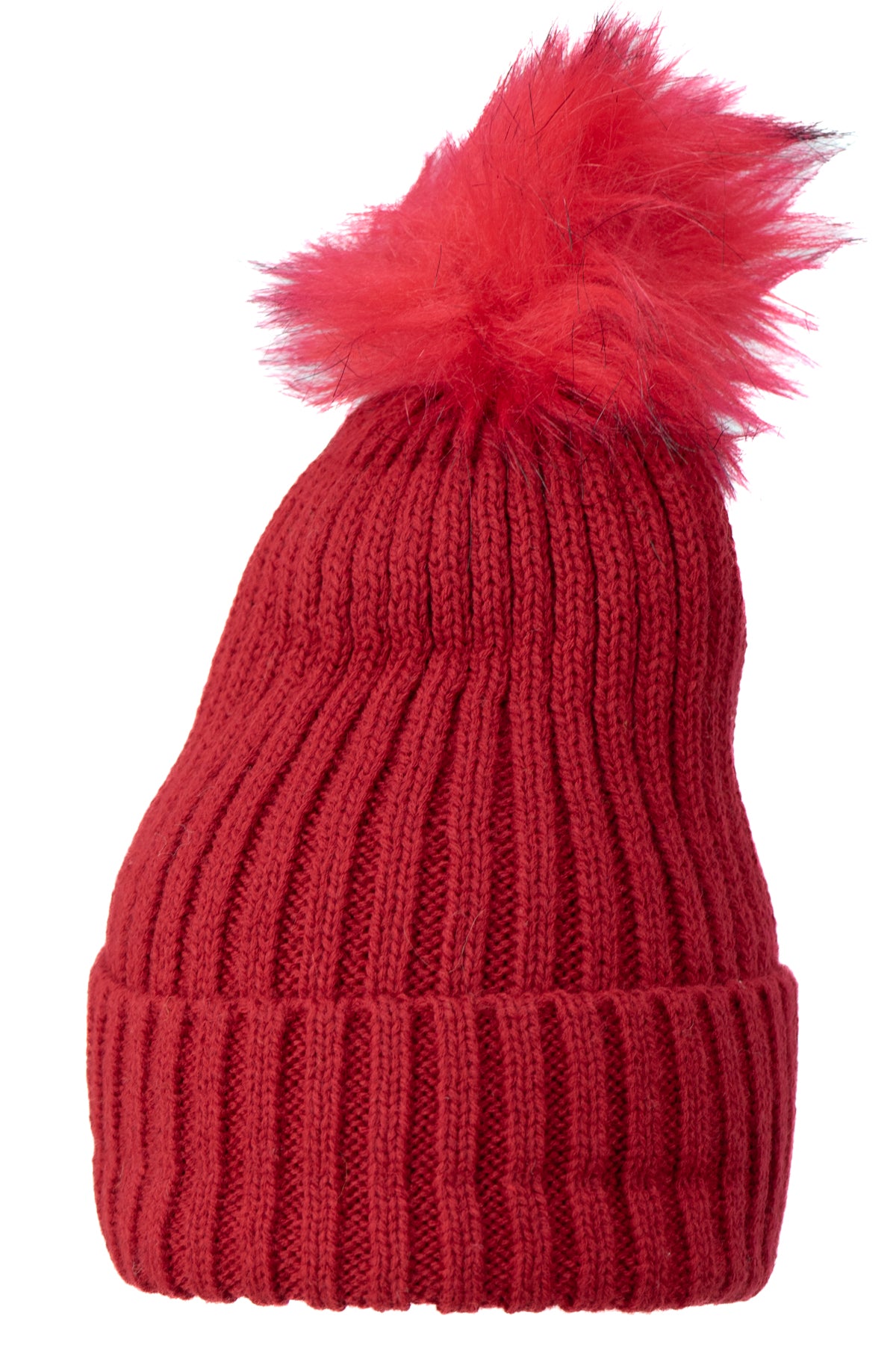 Oppland Kadın Kışlık Kalın Ponponlu Bere Pamuklu Katlamalı Sıcak Tutar Esnek Rüzgar Geçirmez Rahat Tasarım