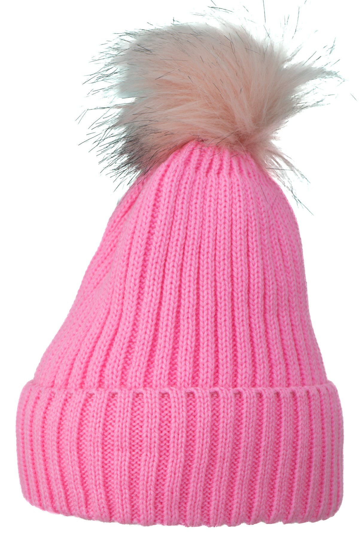 Oppland Kadın Kışlık Kalın Ponponlu Bere Pamuklu Katlamalı Sıcak Tutar Esnek Rüzgar Geçirmez Rahat Tasarım