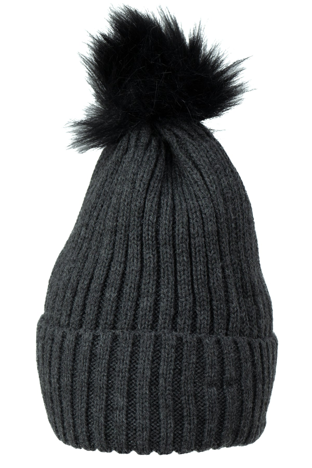 Oppland Kadın Kışlık Kalın Ponponlu Bere Pamuklu Katlamalı Sıcak Tutar Esnek Rüzgar Geçirmez Rahat Tasarım