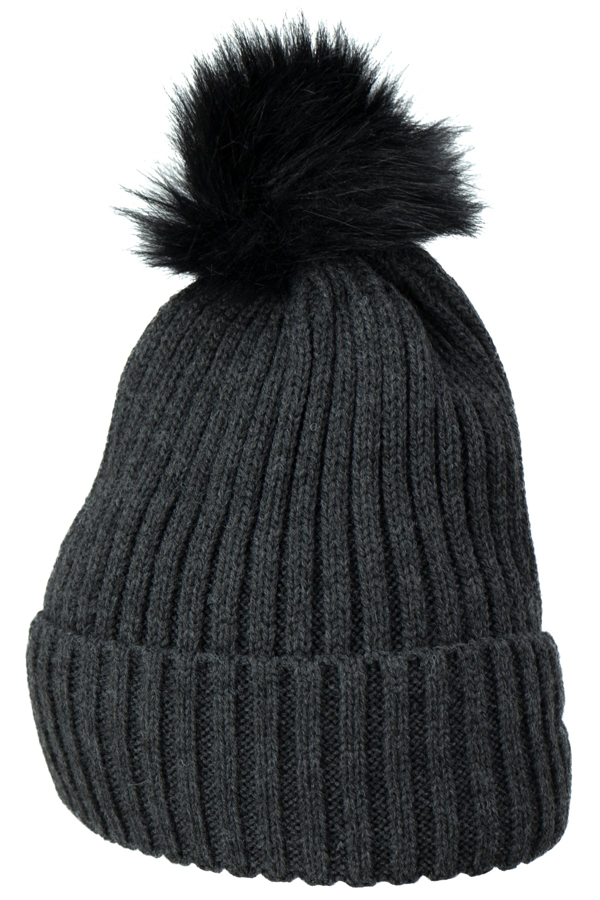 Oppland Kadın Kışlık Kalın Ponponlu Bere Pamuklu Katlamalı Sıcak Tutar Esnek Rüzgar Geçirmez Rahat Tasarım