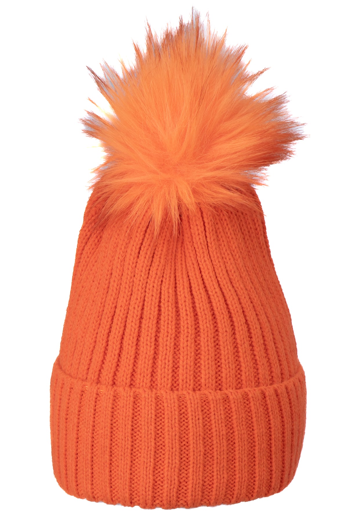 Oppland Kadın Kışlık Kalın Ponponlu Bere Pamuklu Katlamalı Sıcak Tutar Esnek Rüzgar Geçirmez Rahat Tasarım