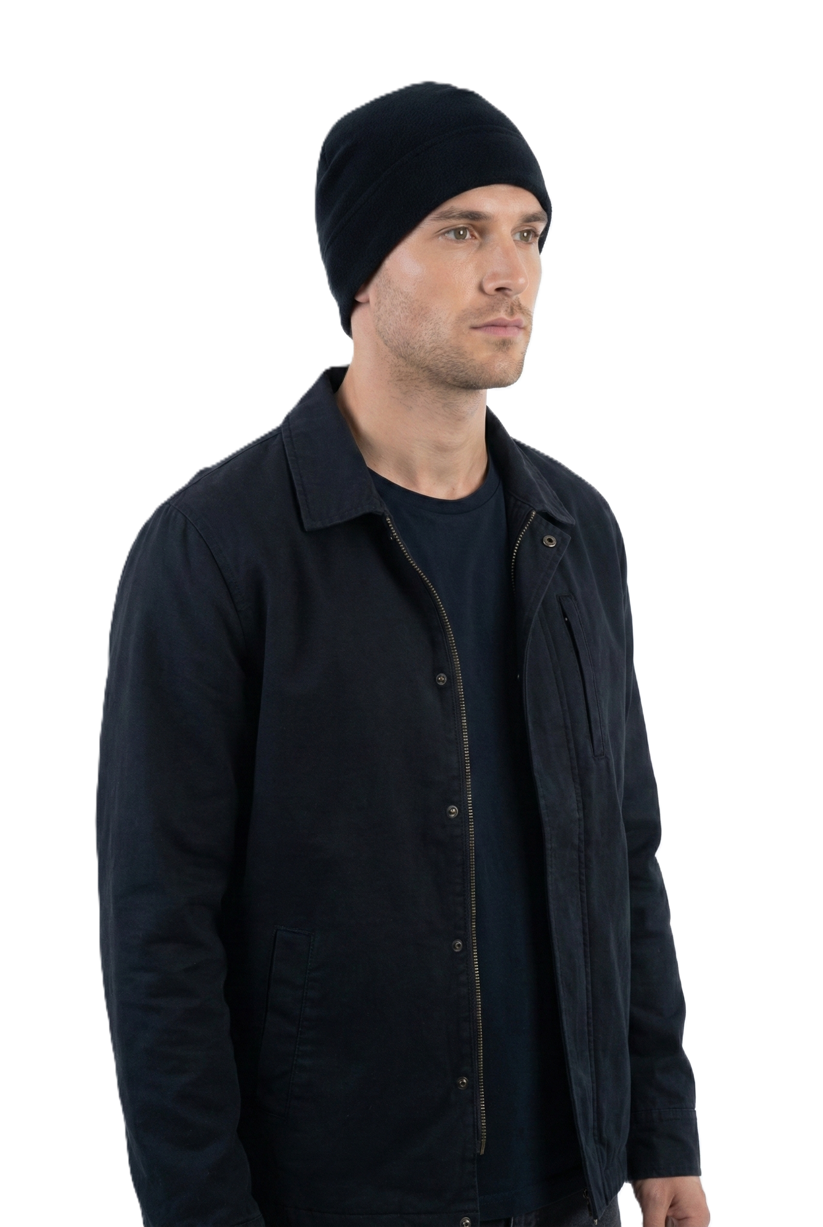 Erkek Kışlık Kalın Polar Bere Pamuklu Stil Model Sıcak Tutar Esnek Rüzgar Geçirmez Rahat