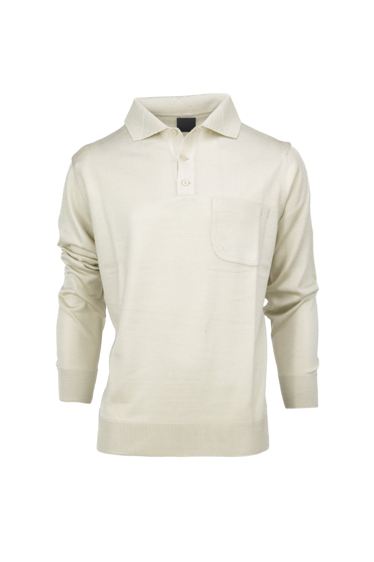 Oppland Erkek Kazak Premium Yün Tarzı Klasik Polo Yaka Düğmeli Cepli Rahat Tam Kalıp