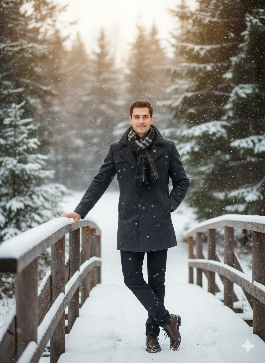 Oppland Erkek Kışlık Atkı Çizgili Pamuklu Örme Püsküllü Yumuşak Dokulu Şık Ve Jakarlı Model