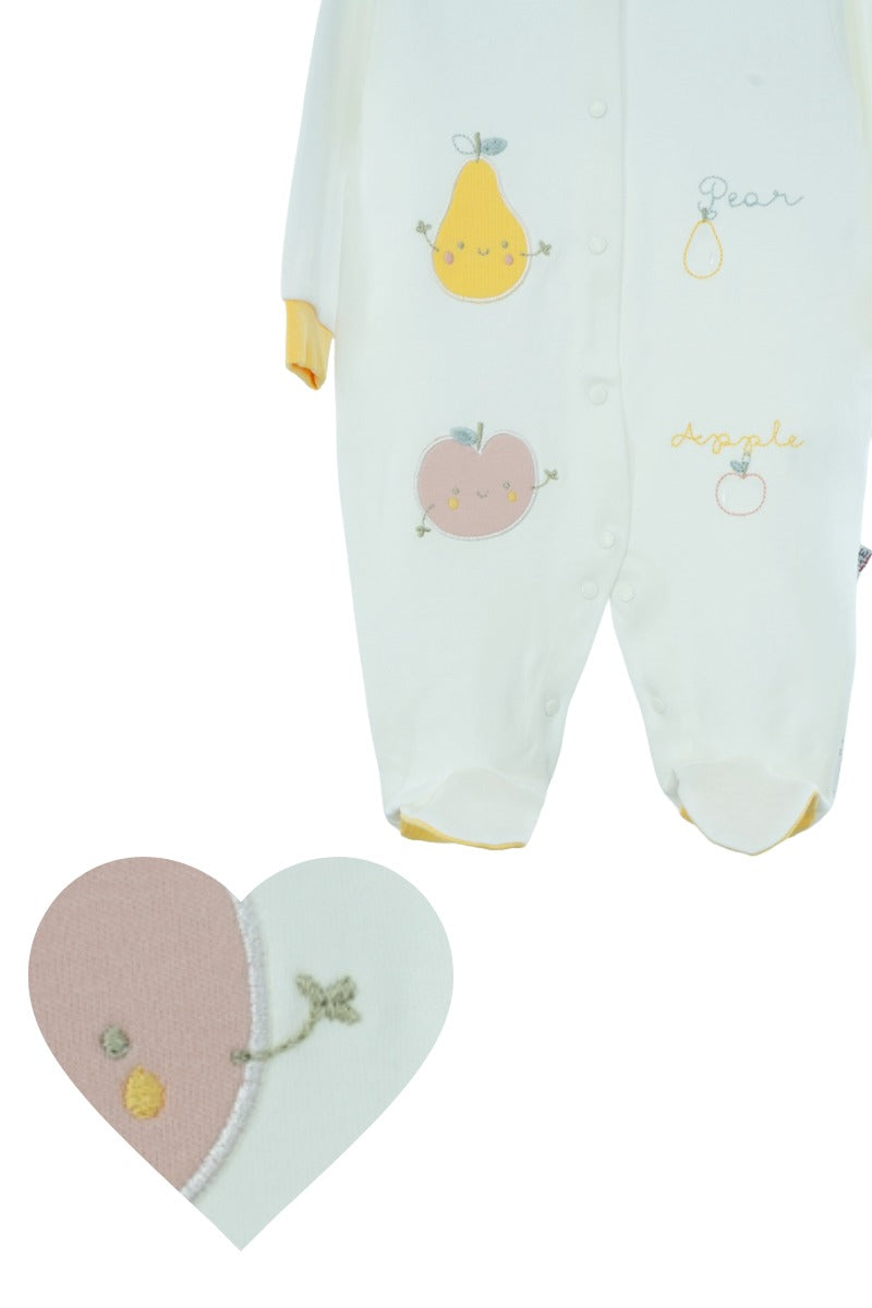 Oppland Erkek Bebek Tulum 3-6 Aylık Organik %100 Pamuk Kumaş Uzun Kol Çıtçıtlı OPEBT25BYZMOD51