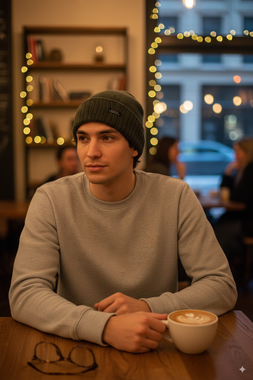 Erkek Kışlık Kalın Bere Pamuklu Katlamalı Stone Model Sıcak Tutar Esnek Rüzgar Geçirmez