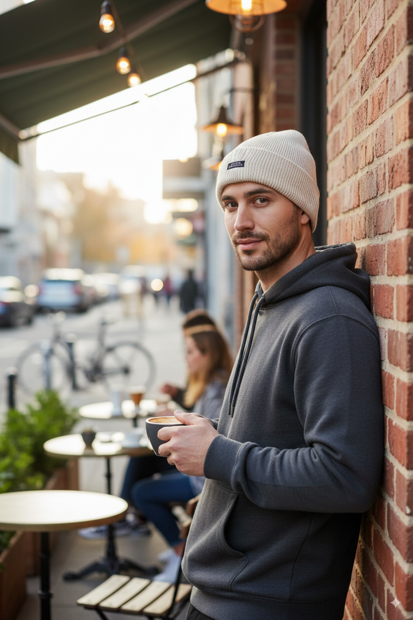 Erkek Kışlık Kalın Bere Pamuklu Katlamalı Stone Model Sıcak Tutar Esnek Rüzgar Geçirmez