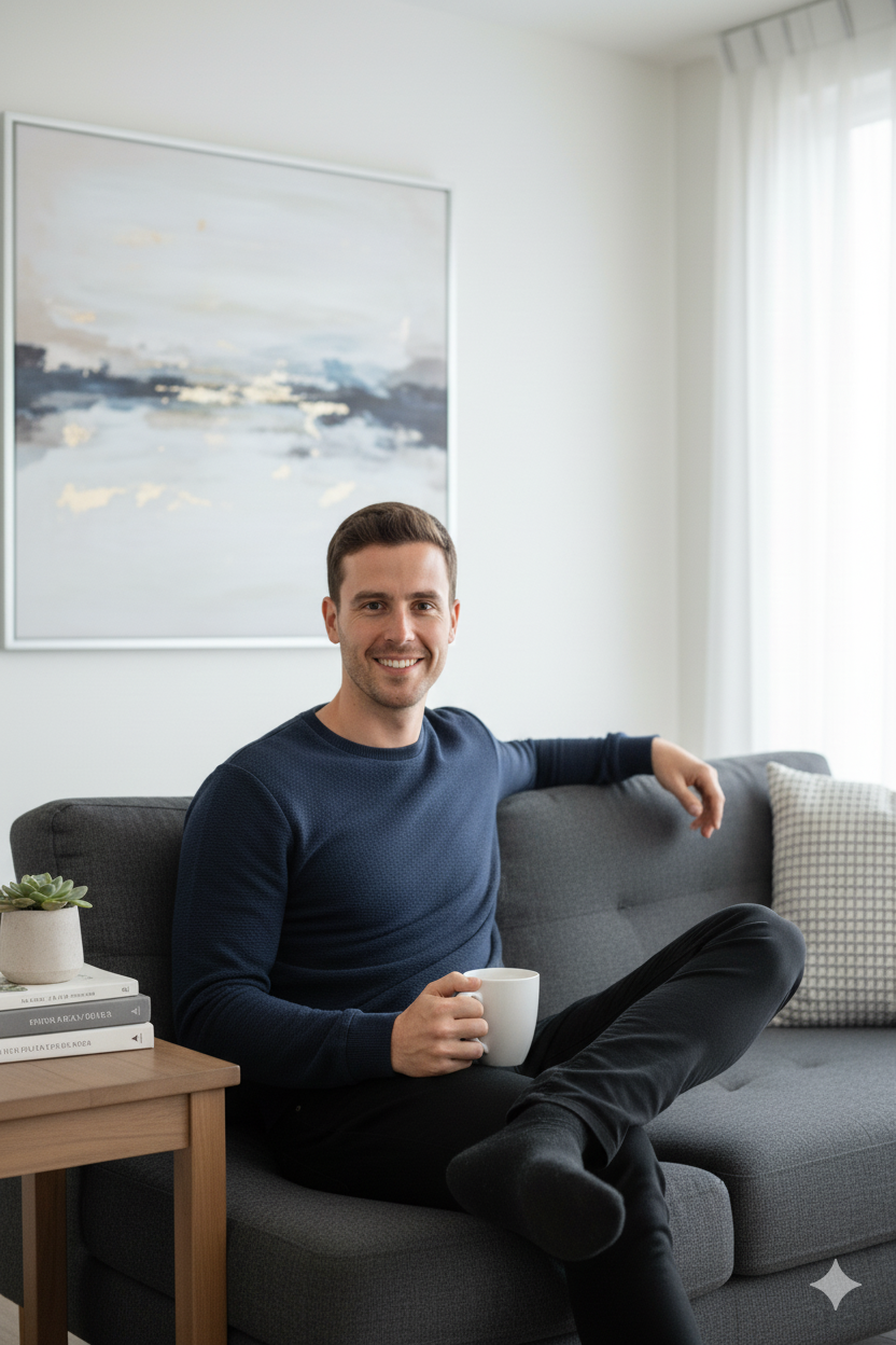 Erkek Mevsimlik Doğal Pamuklu Şık Sweatshirt Bisiklet Yaka Panolu Rahat Kesim Tam Kalıp