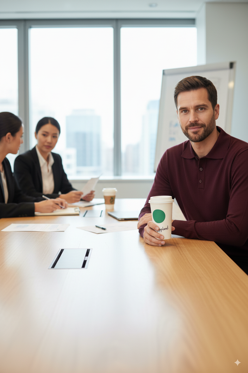 Erkek Yünlü Dokuma Kazak Cepsiz Polo Yaka Düz Renk Klasik Model Rahat Kesim Tam Kalıp