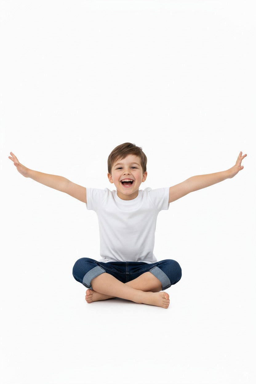 Yazlık Erkek Çocuk Kot Kapri Şort 3-12 Yaş için Diz Altı Pamuklu Cepli Rahat Sempatik