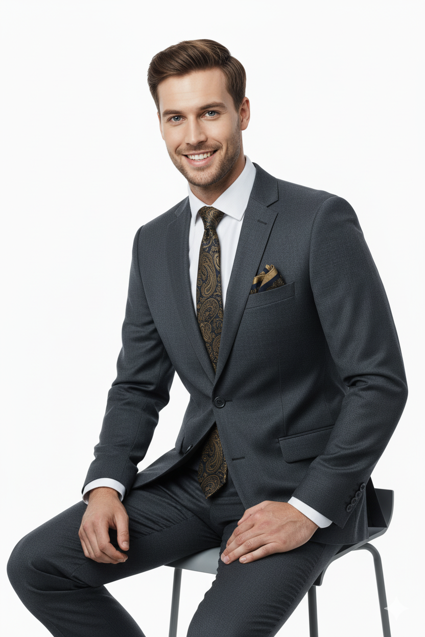 Oppland Erkek Kravat Klasik Mendilli Şık Kolay Şekil Alabilen Leke Tutmaz Zirve Model Uyumlu Geniş Tasarım