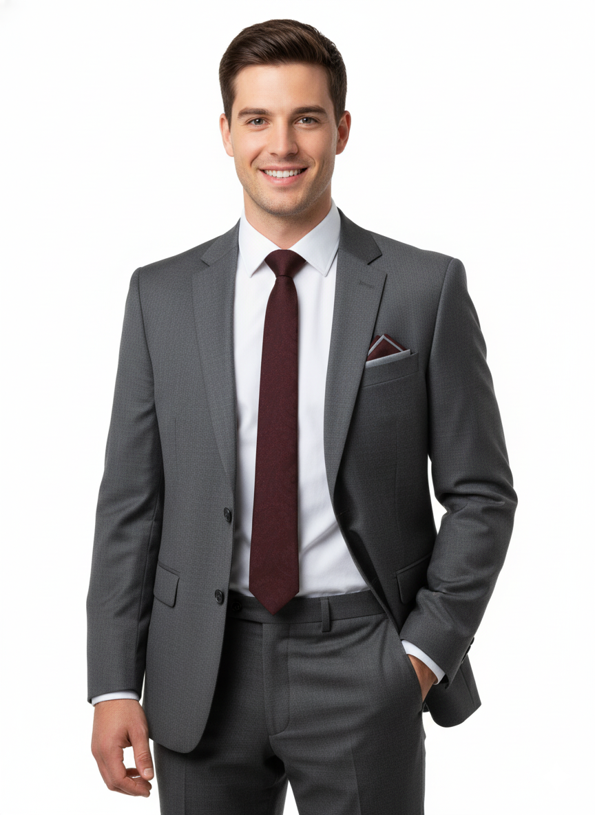 Oppland Erkek Kravat Klasik Mendilli Şık Kolay Şekil Alabilen Leke Tutmaz Pastel Tasarım Slim Model ince Uyumlu Tasarım