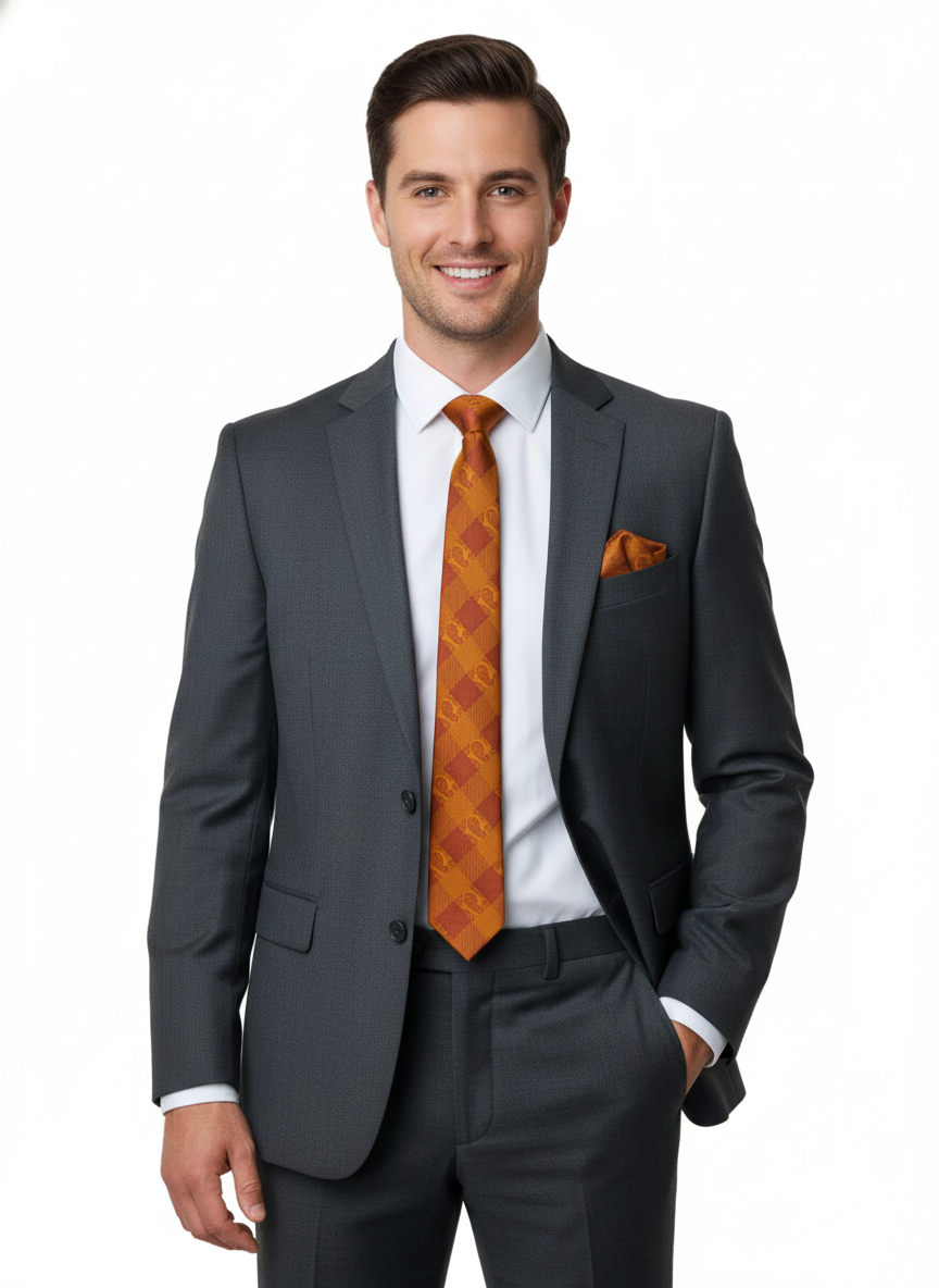 Oppland Erkek Kravat Klasik Mendilli Şık Kolay Şekil Alabilen Leke Tutmaz Pastel Tasarım Slim Model ince Uyumlu Tasarım