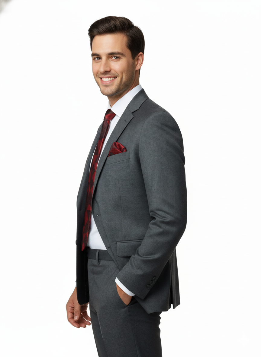 Oppland Erkek Kravat Klasik Mendilli Şık Kolay Şekil Alabilen Leke Tutmaz Pastel Tasarım Slim Model ince Uyumlu Tasarım