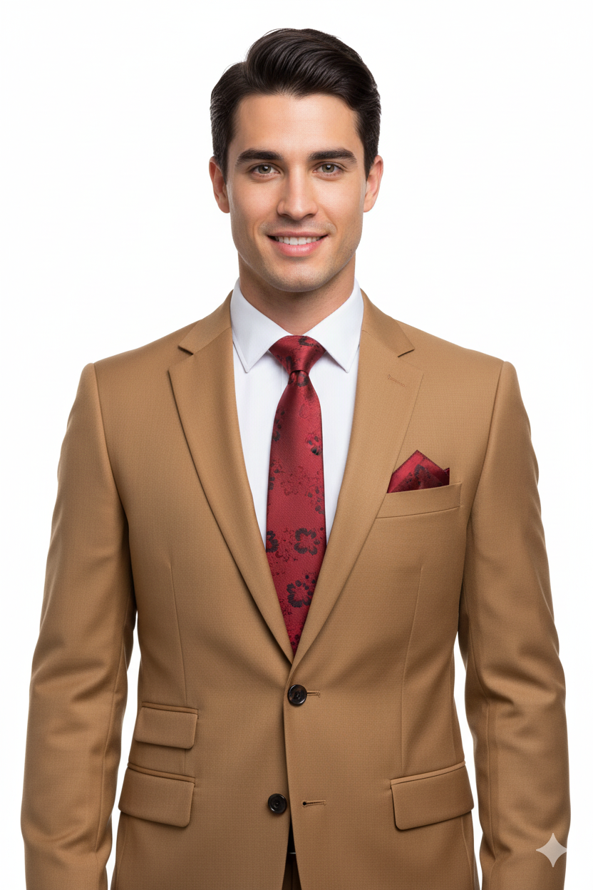 Oppland Erkek Kravat Klasik Mendilli Şık Kolay Şekil Alabilen Leke Tutmaz Mühür Model Uyumlu Geniş Tasarım