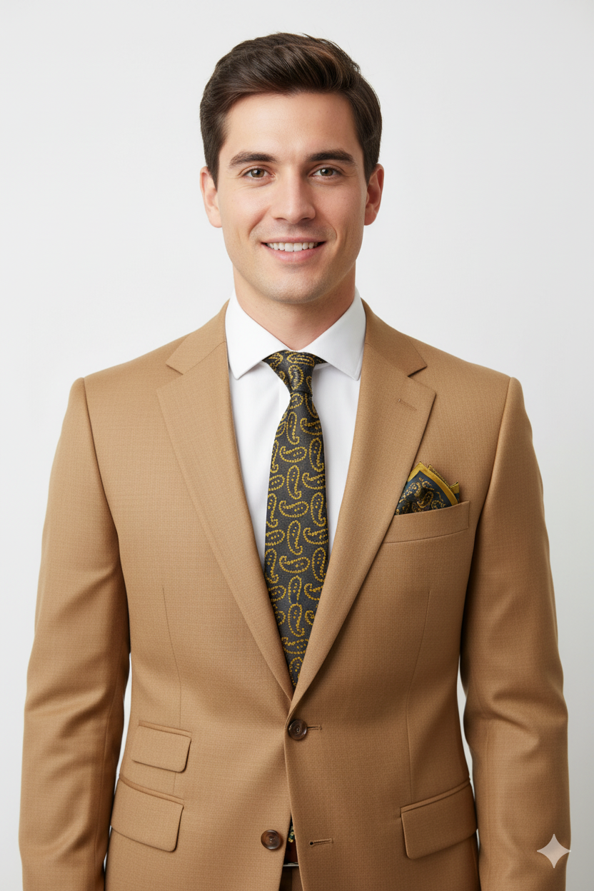 Oppland Erkek Kravat Klasik Mendilli Şık Kolay Şekil Alabilen Leke Tutmaz Mühür Model Uyumlu Geniş Tasarım