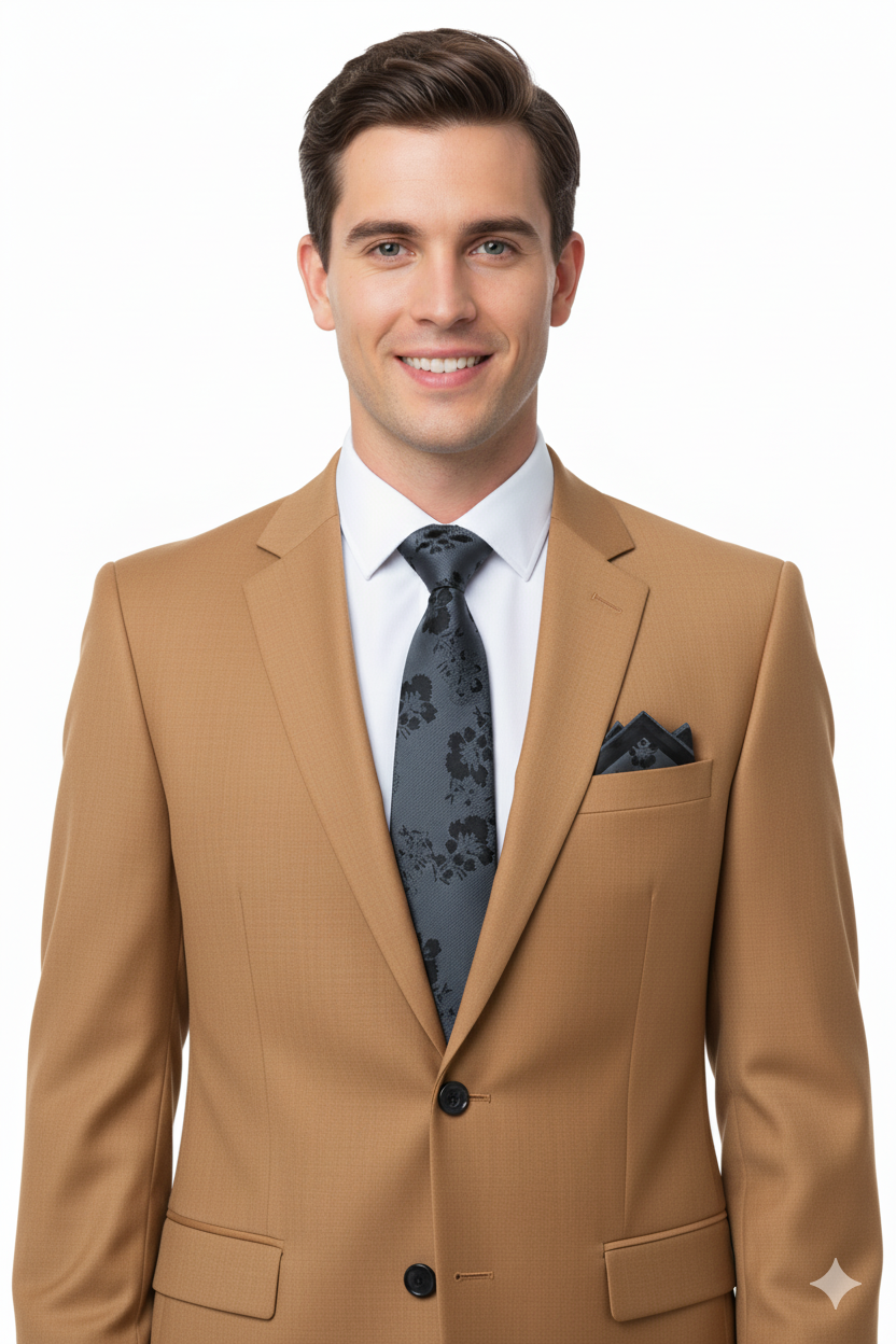 Oppland Erkek Kravat Klasik Mendilli Şık Kolay Şekil Alabilen Leke Tutmaz Zirve Model Uyumlu Geniş Tasarım