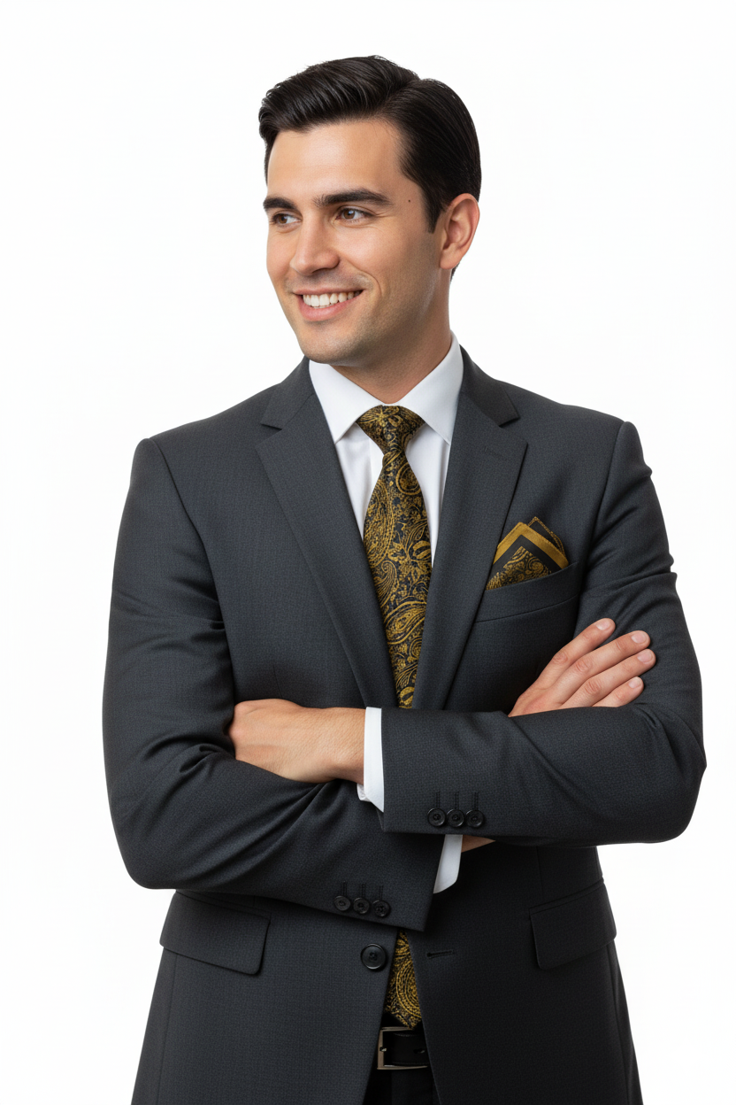 Oppland Erkek Kravat Klasik Mendilli Şık Kolay Şekil Alabilen Leke Tutmaz Zirve Model Uyumlu Geniş Tasarım