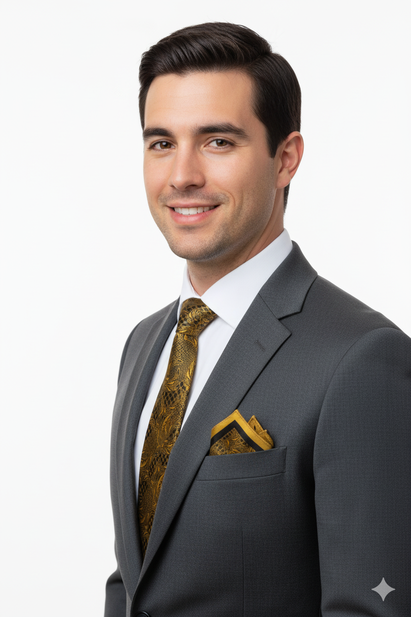 Oppland Erkek Kravat Klasik Mendilli Şık Kolay Şekil Alabilen Leke Tutmaz Zirve Model Uyumlu Geniş Tasarım