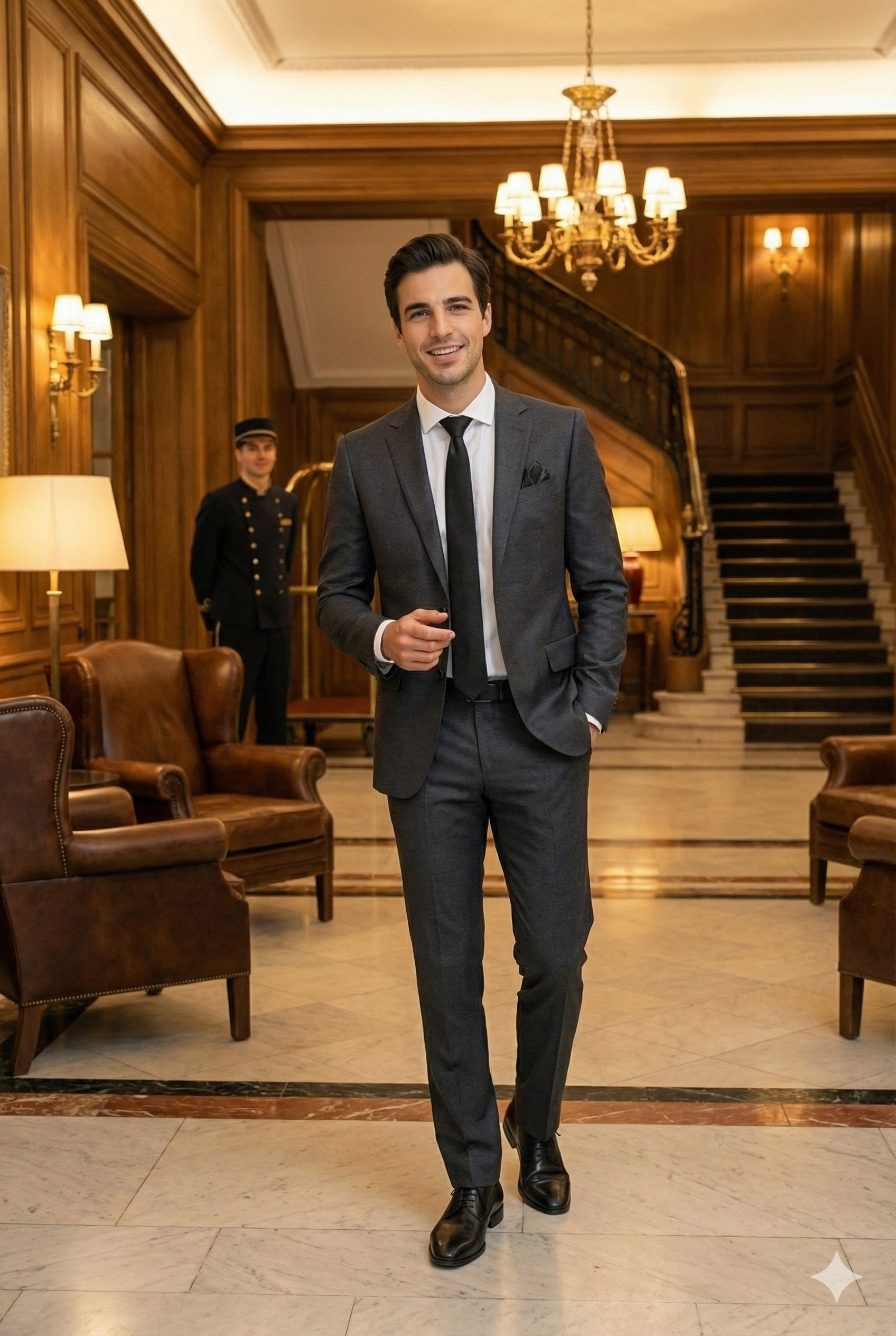 Erkek Kravat Klasik Mendilli Şık Kolay Şekil Alan Leke Tutmaz Küçük Kare Desenli Dar Tasarım