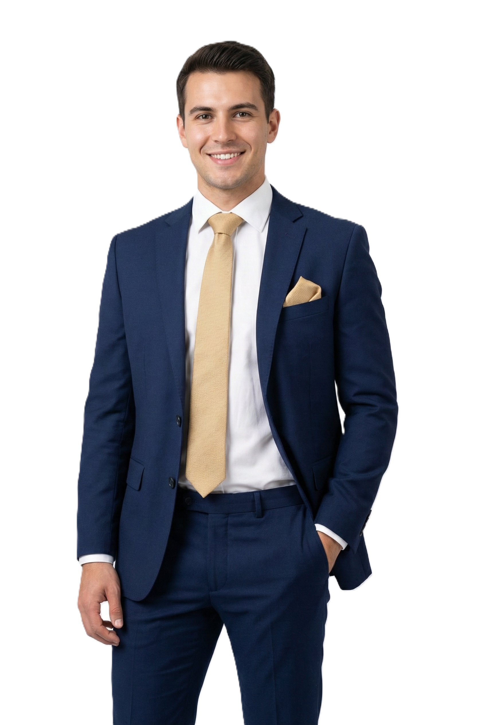 Erkek Kravat Klasik Mendilli Şık Kolay Şekil Alan Leke Tutmaz Küçük Kare Desenli Dar Tasarım